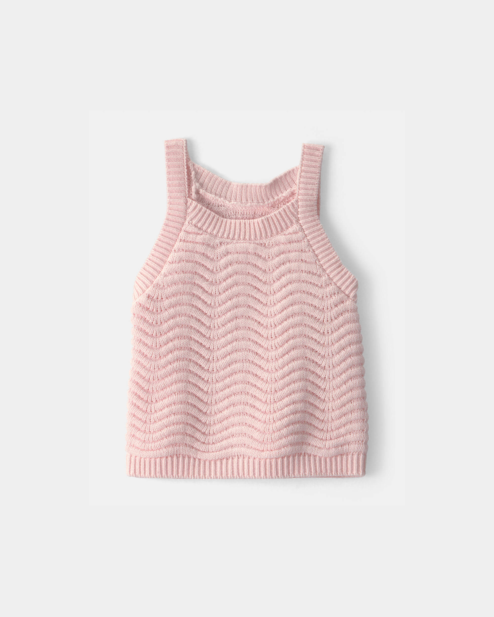 OshKosh Bgosh Baby Girl Sweater Knit Tank Top 12M Pink 14$