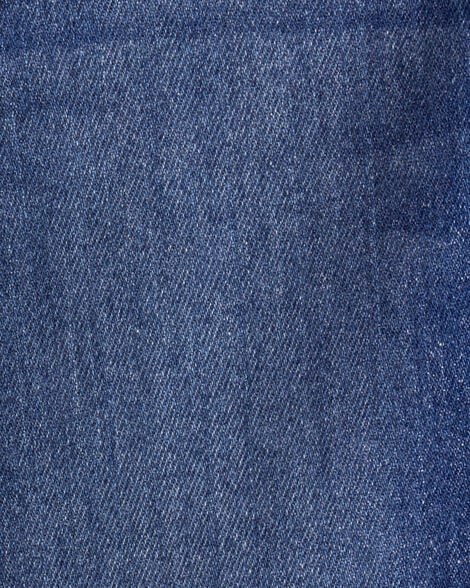 Baby Girl Denim Wide-Leg Cuff Jeans - Blue