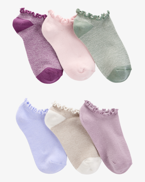 kid 6-pack no show socks