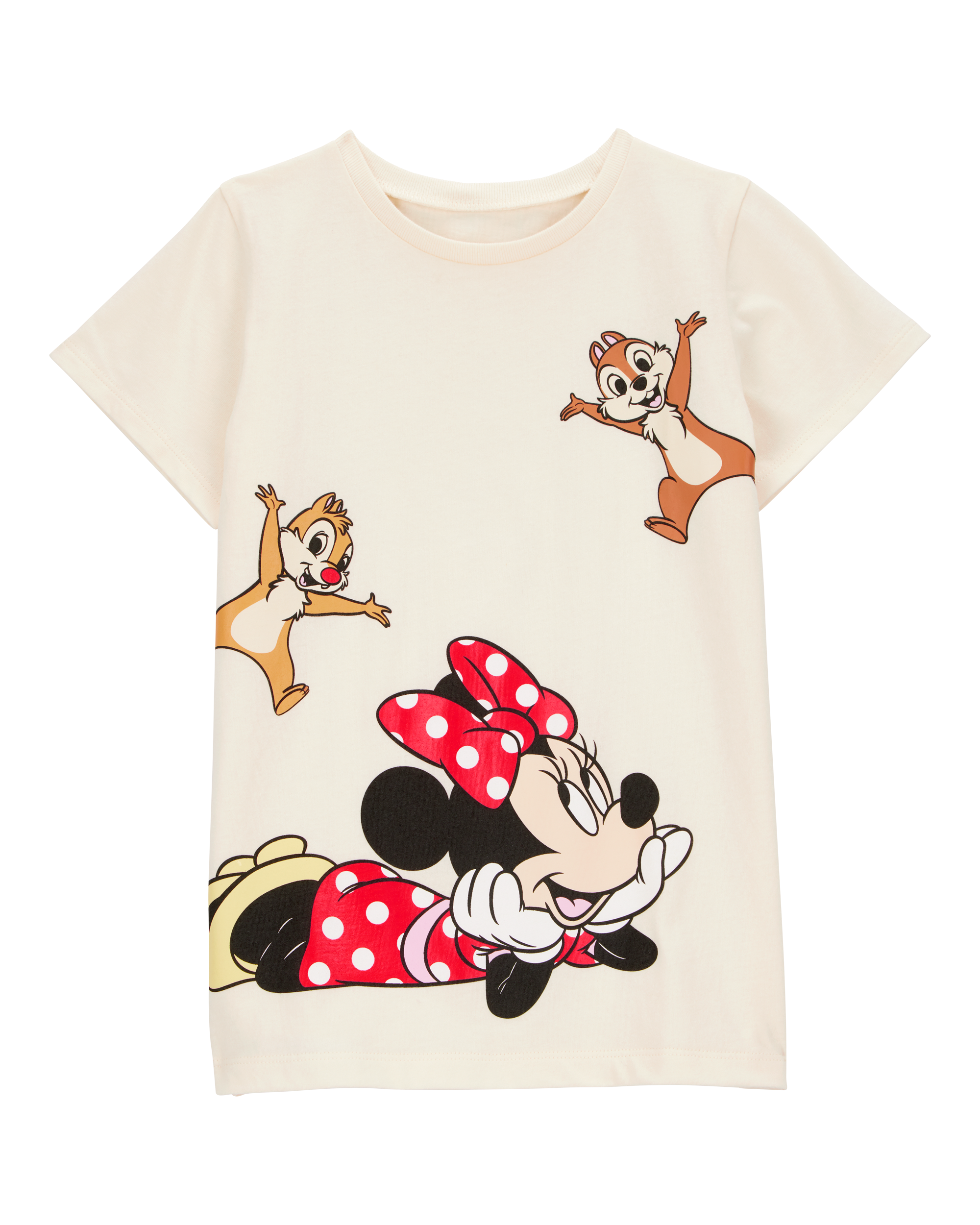 Girls Disney© Minnie Mouse Short-Sleeve Graphic Tee - Cream