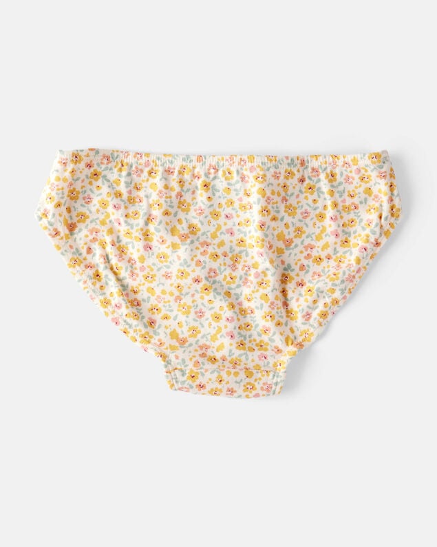 Product image 2 of Girls 7-Pack Heart Floral Bikini Underwear - Blue/Purple