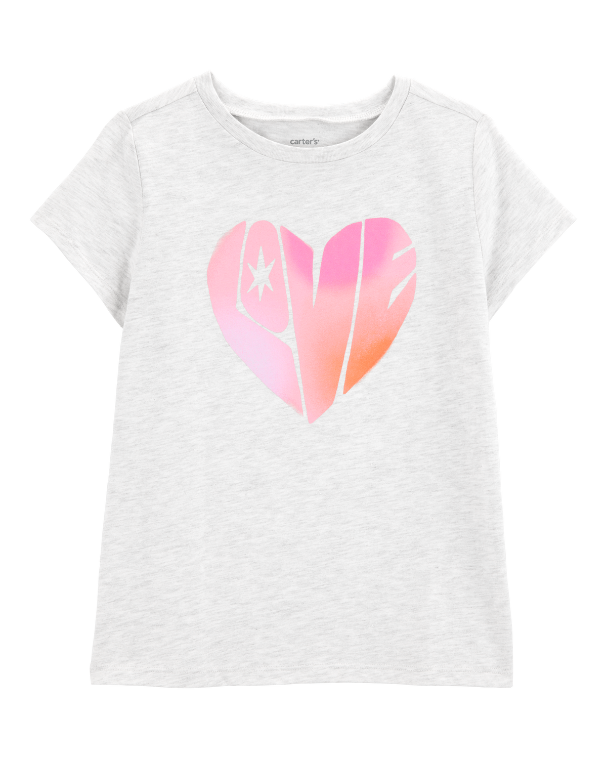 【CPGN STUDIO】24SS★ Heart Bang Puppy Short Sleeve Tee Girls Short Sleeve Space Disco Heart Graphic Tee - BLACK
