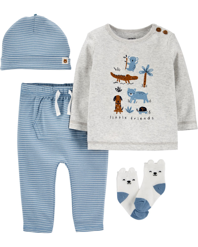 4 Piece Animal Take Me Home Set Carters Com