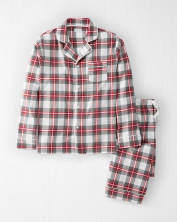 Adult Organic Cotton Flannel Pajamas Set