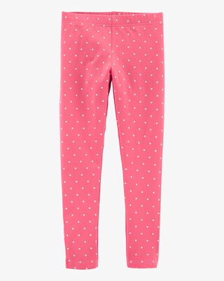 Product image 1 of Kid Cotton Polka Dot Stretch Leggings