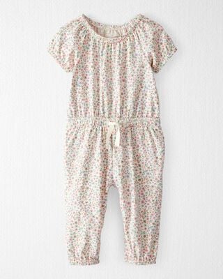 Product image 1 of Baby Organic Cotton Floral-Print Jumpsuit