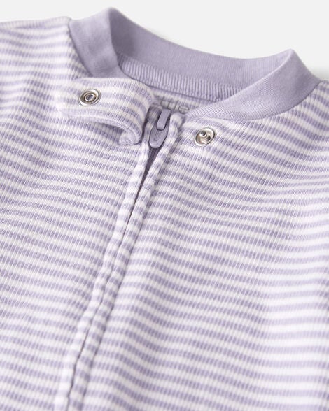  Product image 2 of Baby  Organic Cotton Striped Sleep & Play Pajamas 
