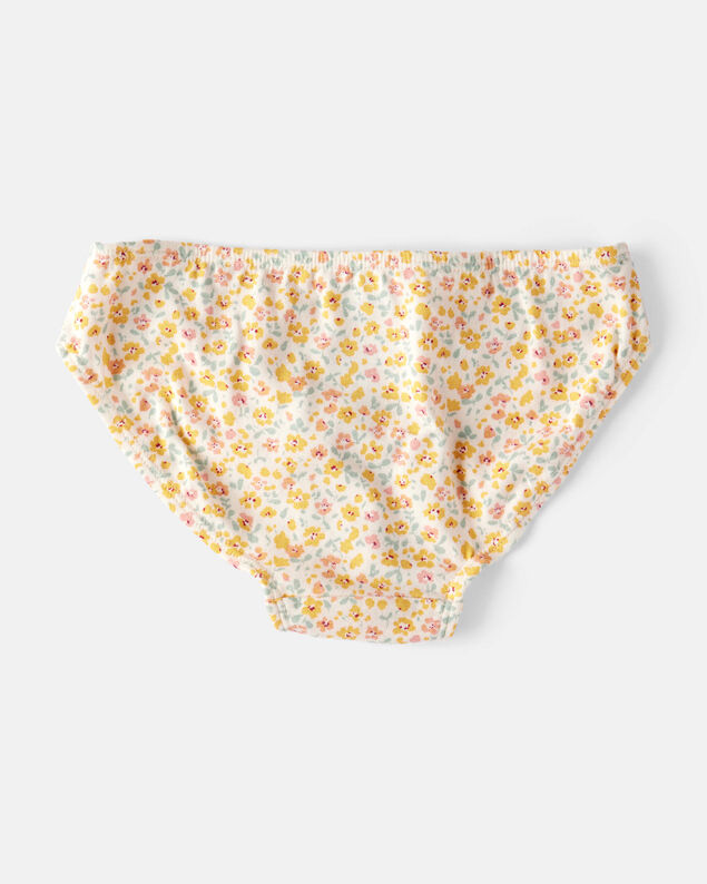 Product image 2 of Girls 7-Pack Heart Floral Bikini Underwear - Blue/Purple