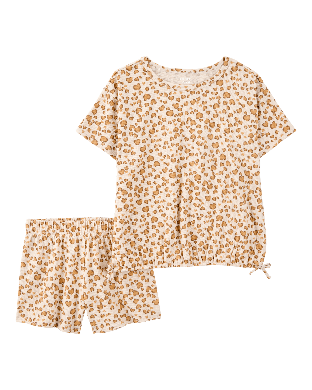 Kid 2-Piece Leopard Print Short Set - Brown - Carter's