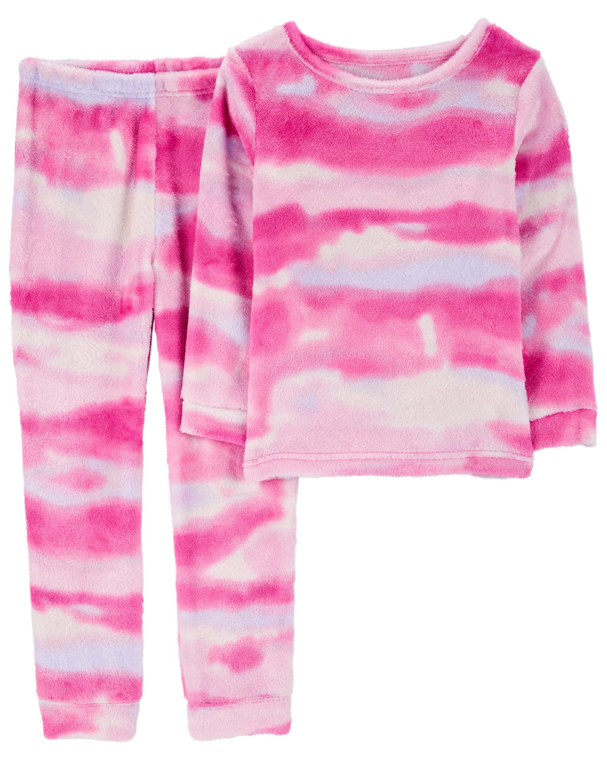 Kid 2 Piece Fuzzy Velboa Tie Dye Pajamas Carter s Carter s