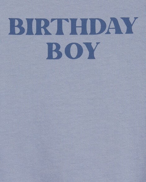 Product image 2 of Baby Birthday Boy Short-Sleeve Bodysuit - Blue