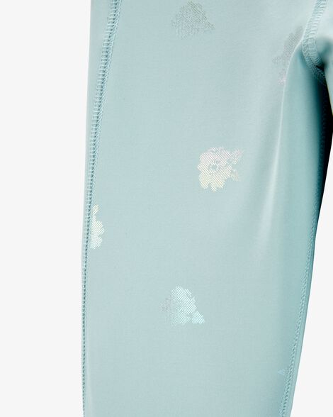  Product image 3 of Kid Printed High-Rise Leggings - Aqua