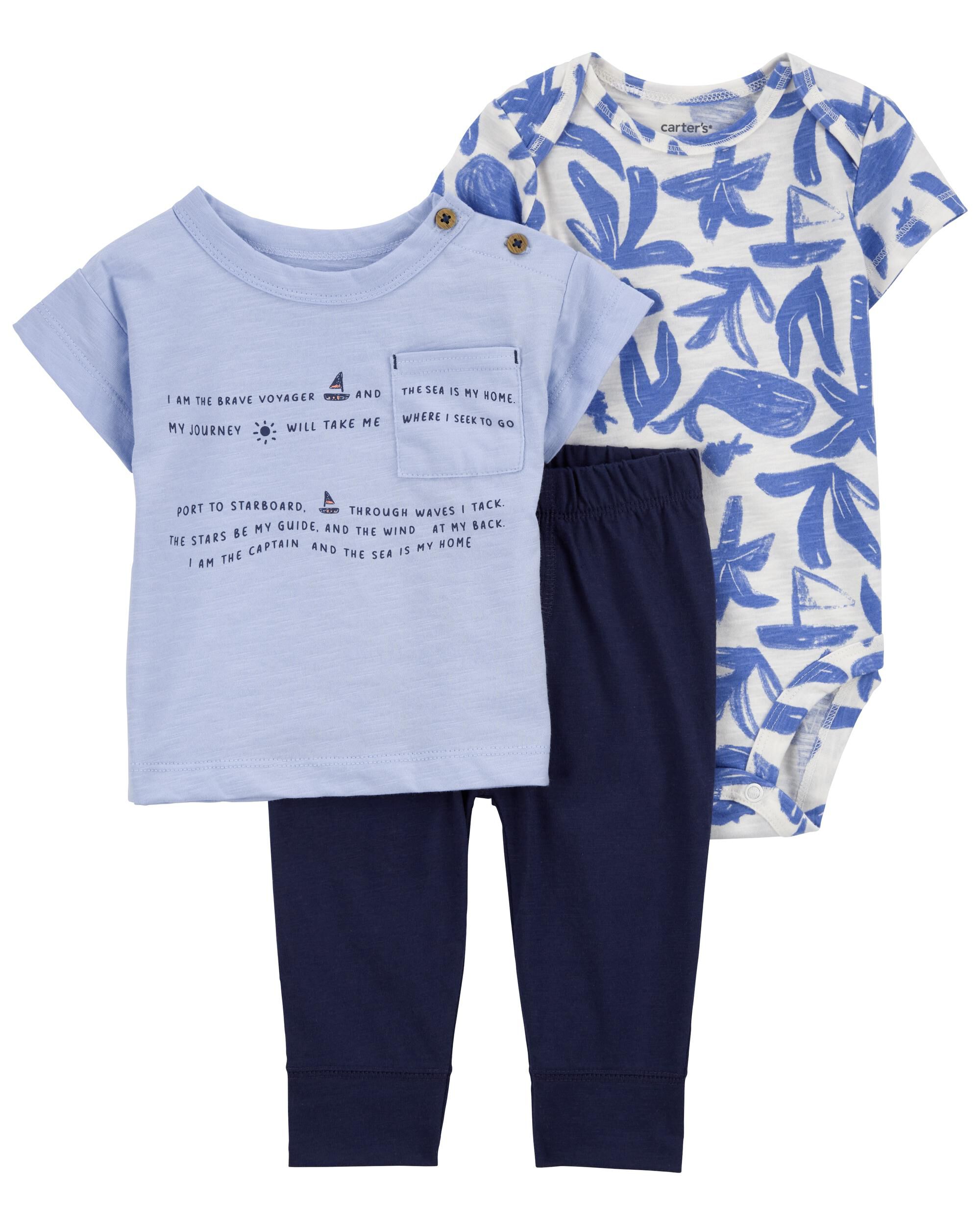 Baby 3-Piece Bodysuit & Pant Set - Carter's | Carter's