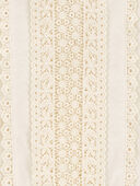 Cream - Toddler Eyelet Peplum Top, Selected