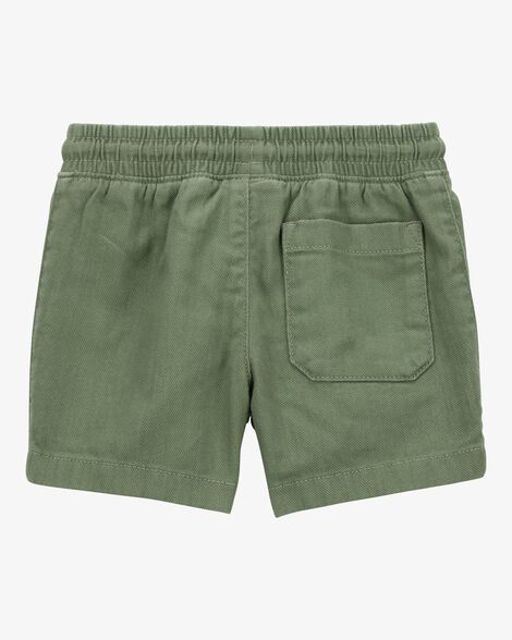  Product image 4 of Toddler Pull-On Cotton Shorts - Olive
