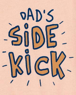 Product image 2 of Toddler Dad's Side Kick Short-Sleeve Graphic Tee - Orange