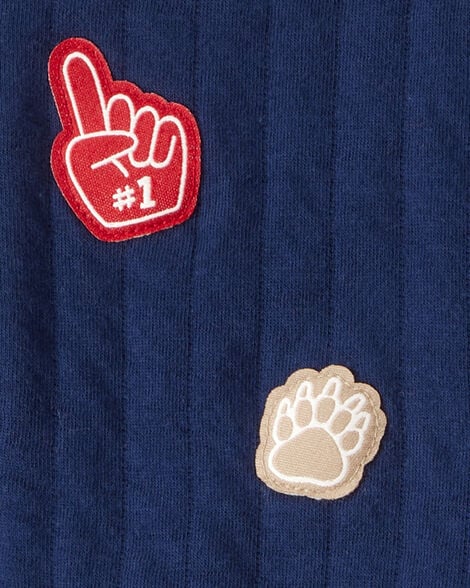 Product image 3 of Baby 3-Piece Game Day Little Vest Set - Navy/Red