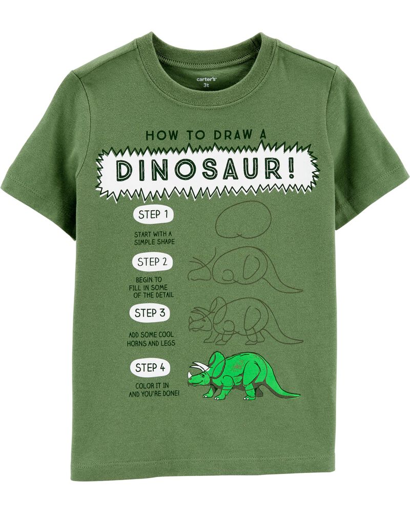 How To Draw A Dinosaur Jersey Tee Carters Com