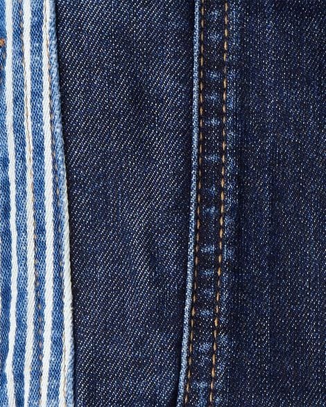 Toddler Sherpa Denim Jacket - Blue