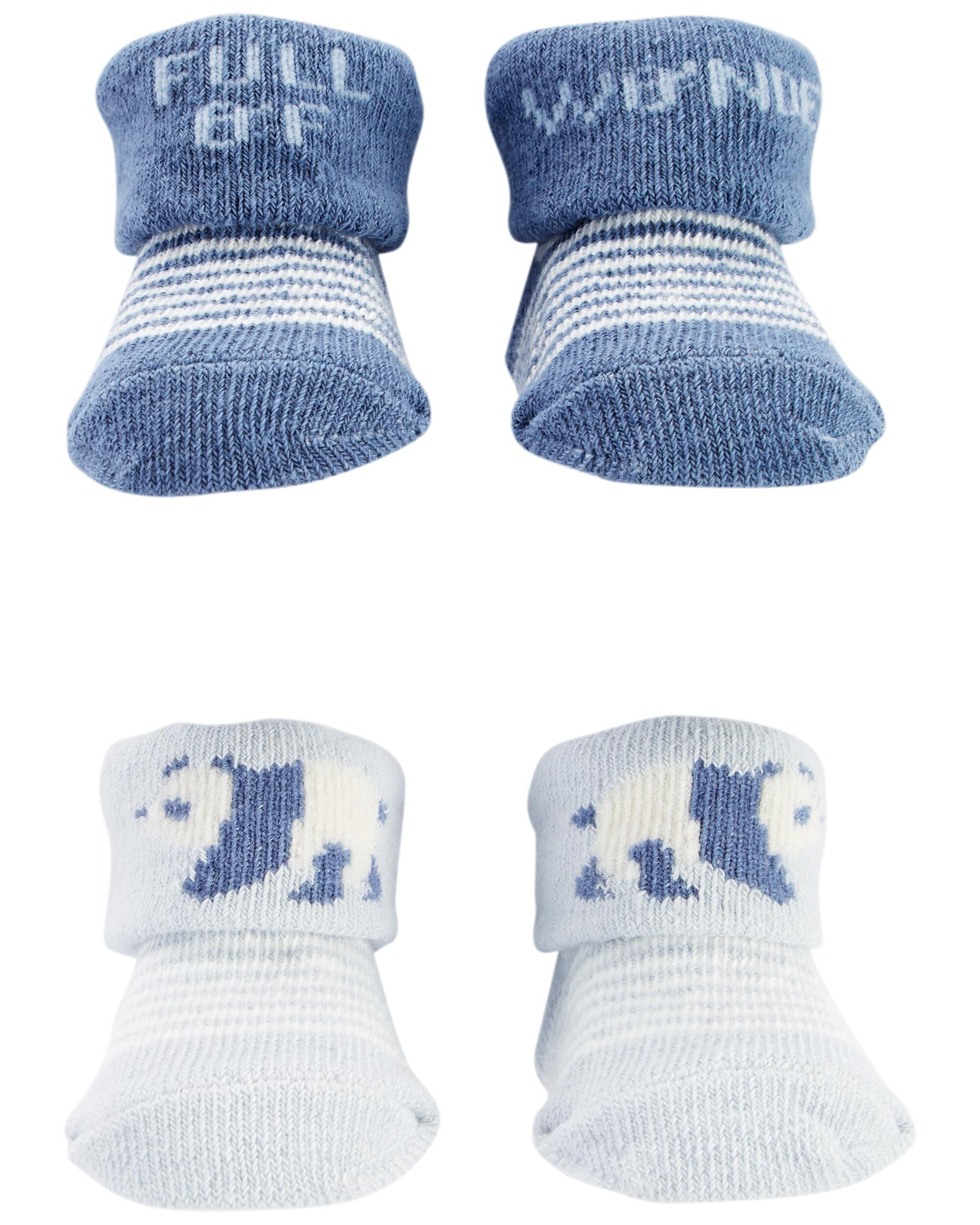 Baby 2 Pack Baby Booties Carter s Carter s