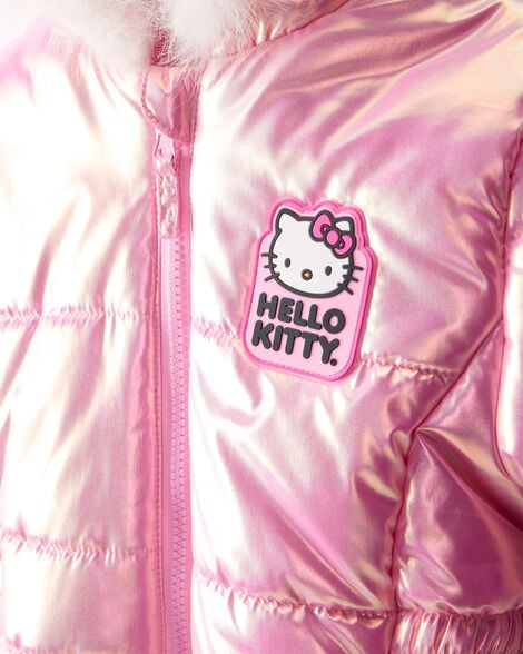 Girls Hello Kitty® Hooded Heavyweight Winter Jacket - Pink