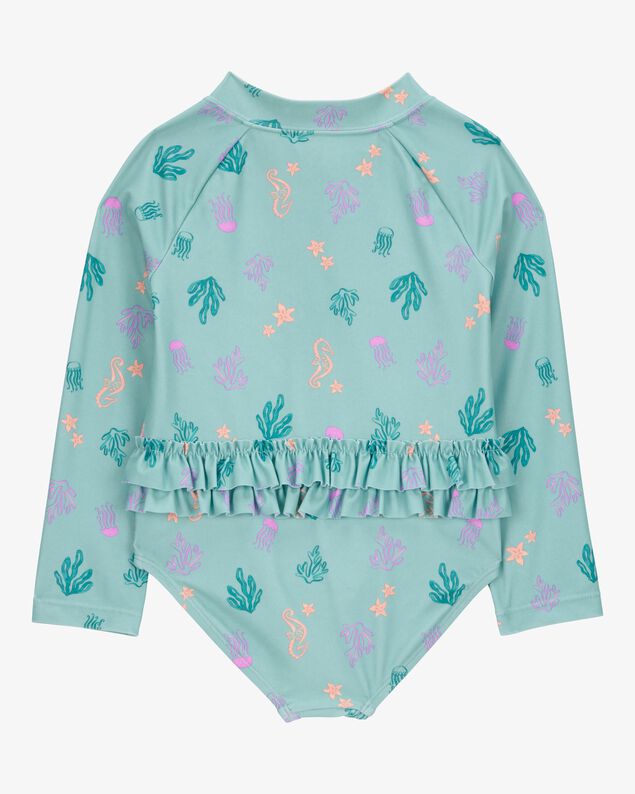 Product image 2 of Toddler Girl 1-Piece Coral Print Rashguard