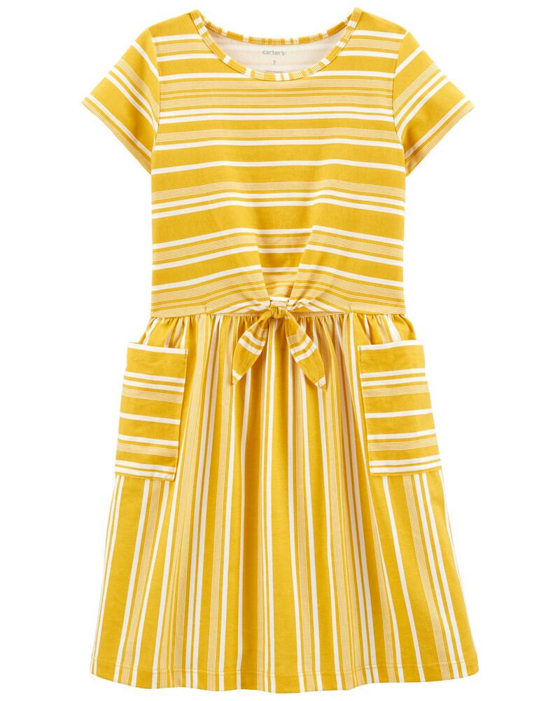 Gold Kid Striped Pocket Dress | carters.com