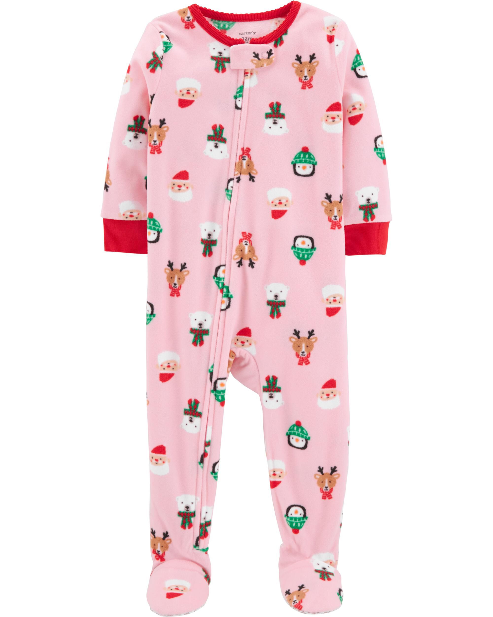 carters fleece christmas pajamas