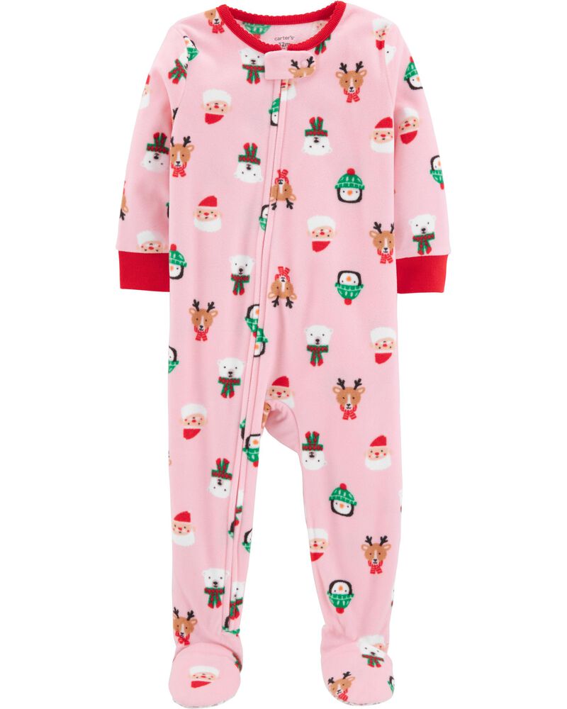 1 Piece Baby Christmas Fleece Pjs Carters Com