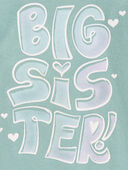 Green - Toddler Big Sister Long-Sleeve Graphic Tee, Selected