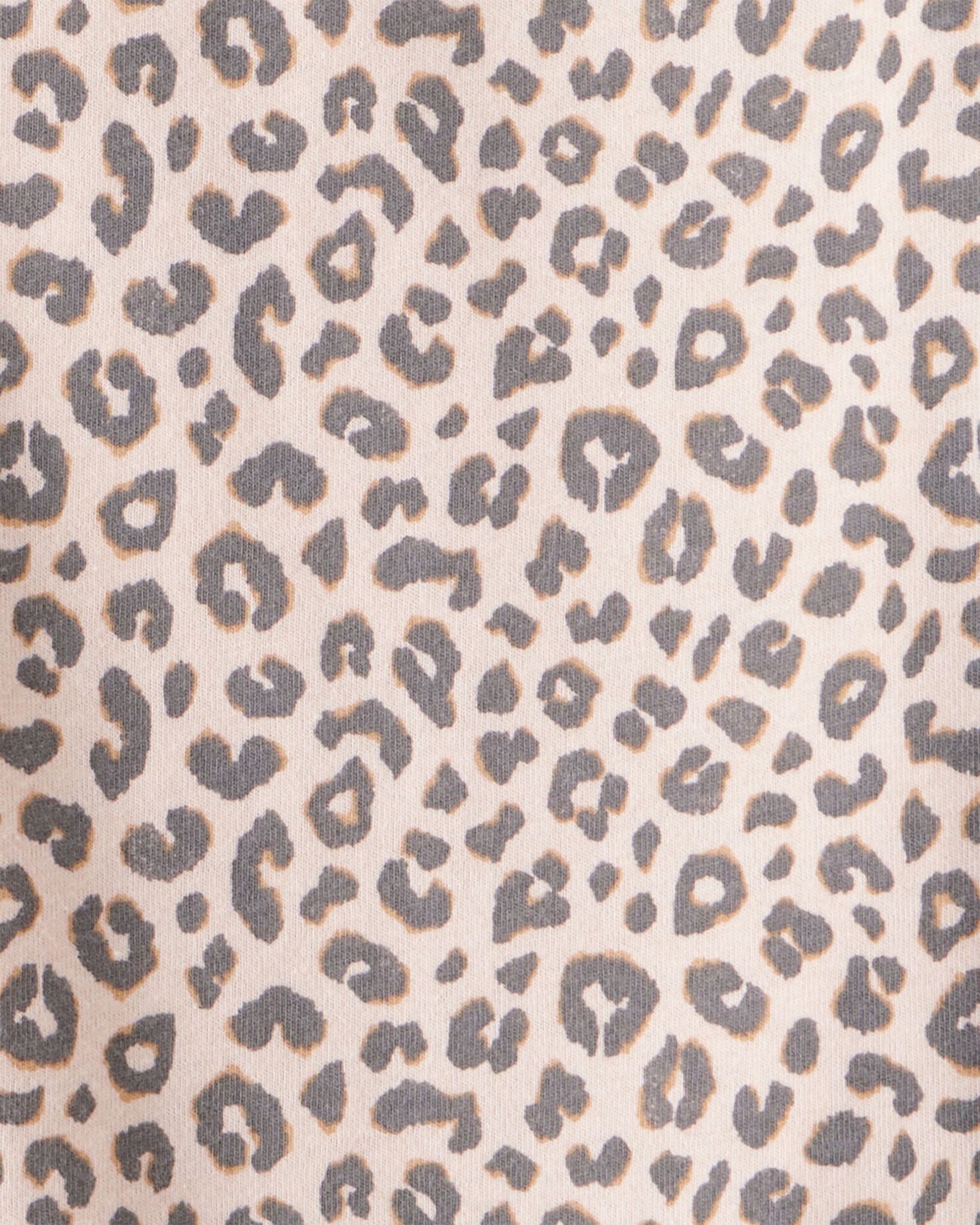 Toddler Girl Leopard Print Long-Sleeve Top - Brown