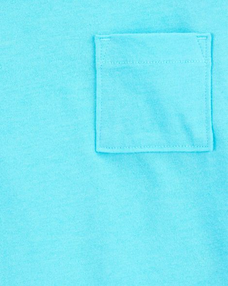  Product image 2 of Toddler Solid Short-Sleeve Pocket Tee - Blue