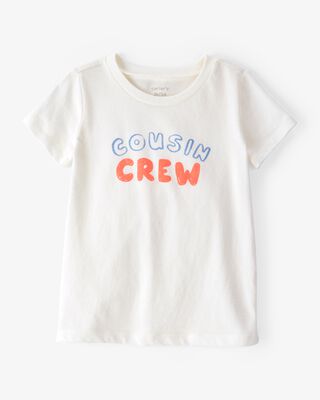 Product image 1 of Toddler Cousin Crew Short-Sleeve Graphic Tee -White