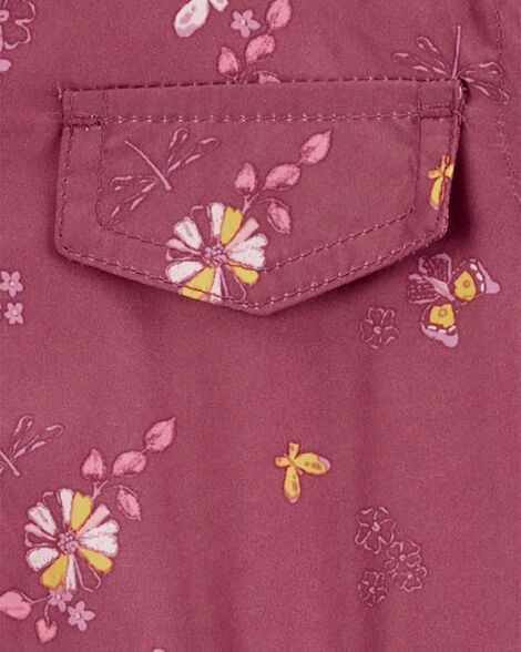 Product image 3 of Toddler Dragonfly Print Fleece-Lined Midweight Jacket