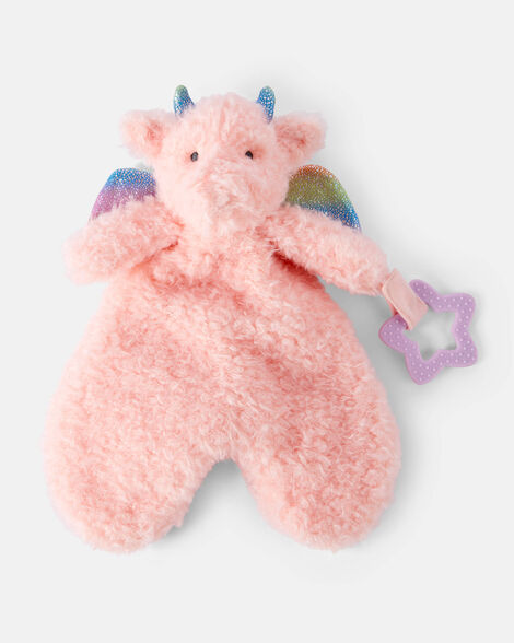 girls dragon plush toy - pink