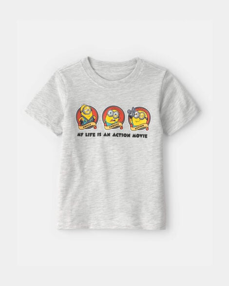 toddler despicable me minions graphic tee - grey