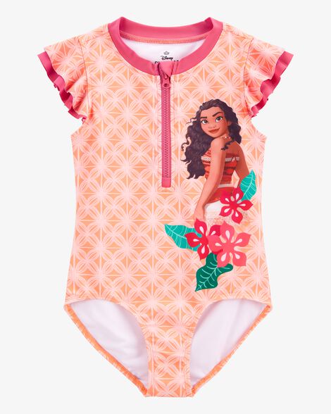  Product image 1 of Kid Disney© Moana 1-Piece Swimsuit - Orange