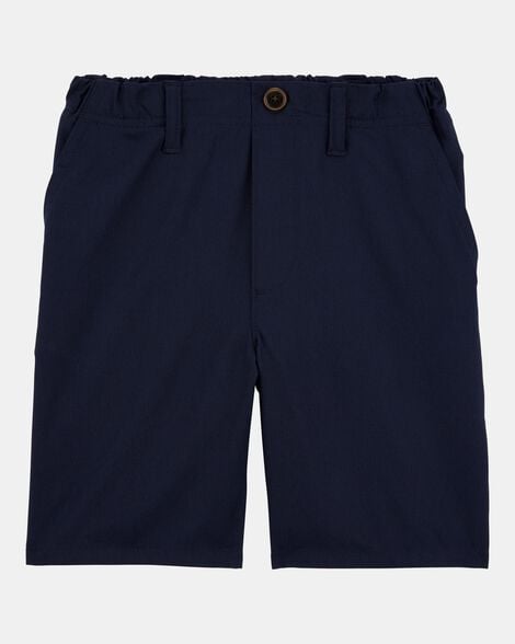 Boys Active Pull-On Uniform Shorts - Navy