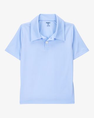Product image 1 of Kid Active Uniform Polo Shirt in Moisture Wicking BeCool™ Fabric - Blue
