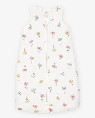 Product image 1 of Baby 2-Way Zip Floral PurelySoft Wearable Blanket - Ivory