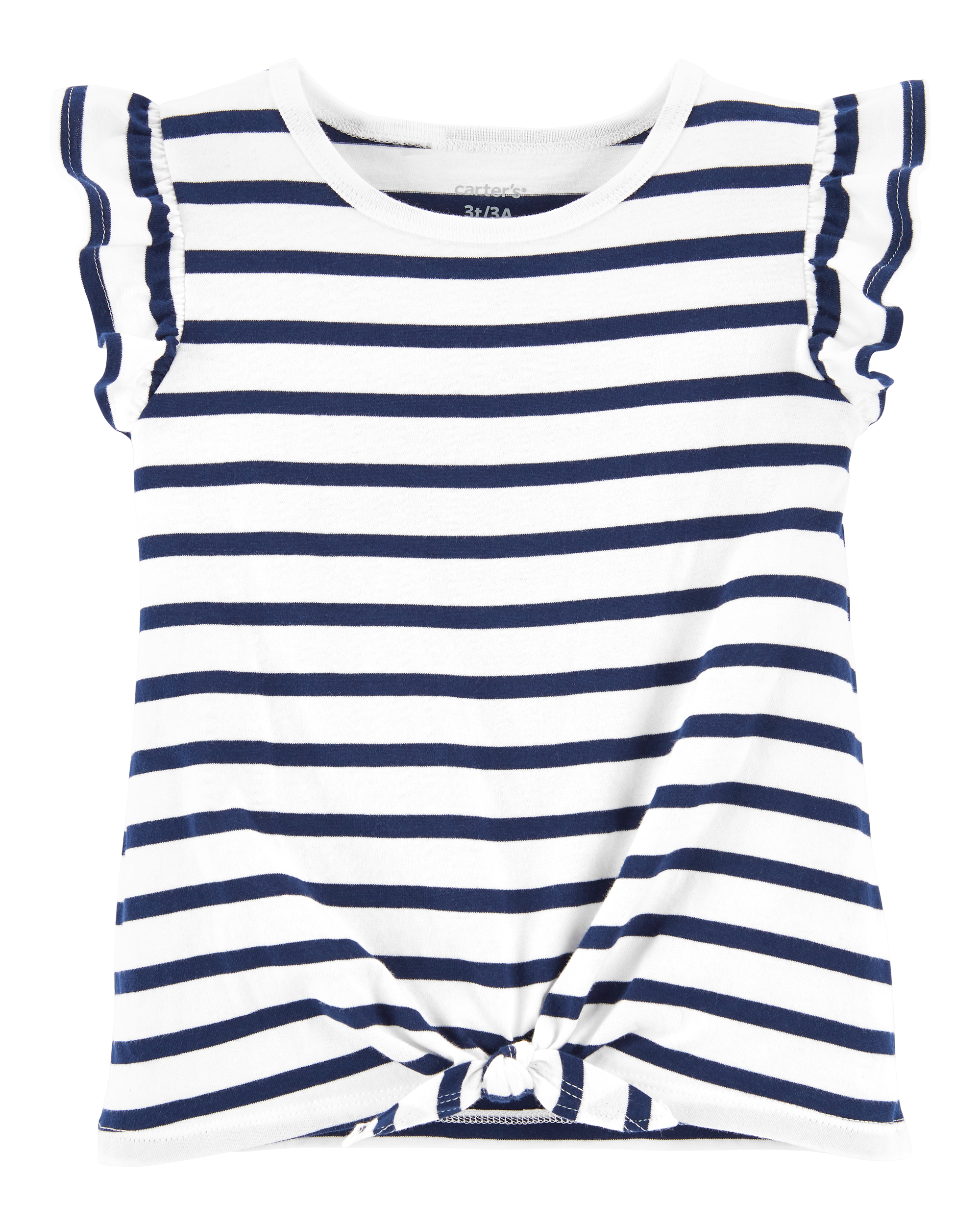 Toddler Striped Tie-Front Tee