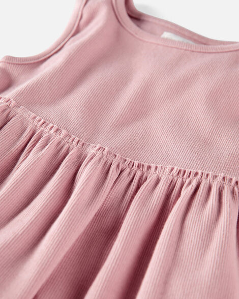  Product image 3 of Toddler Organic Cotton Ribbed Knit Dress