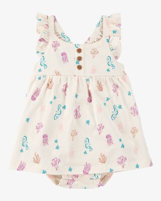 Product image 1 of Baby Sea Print Cotton Sunsuit