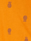 Yellow/Blue - Baby 2-Piece Pineapple Polo Bodysuit & Short Set, Selected