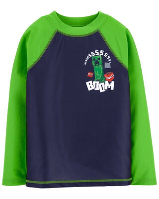 Product image 1 of Kid Minecraft TM Rashguard