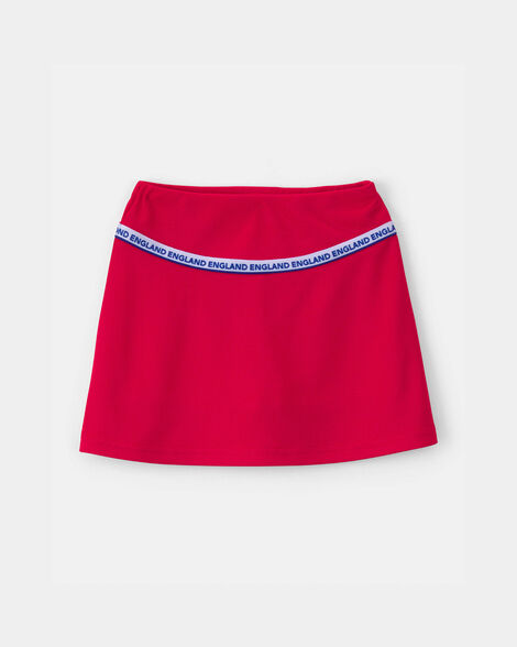 toddler girl umbro england active skort - red