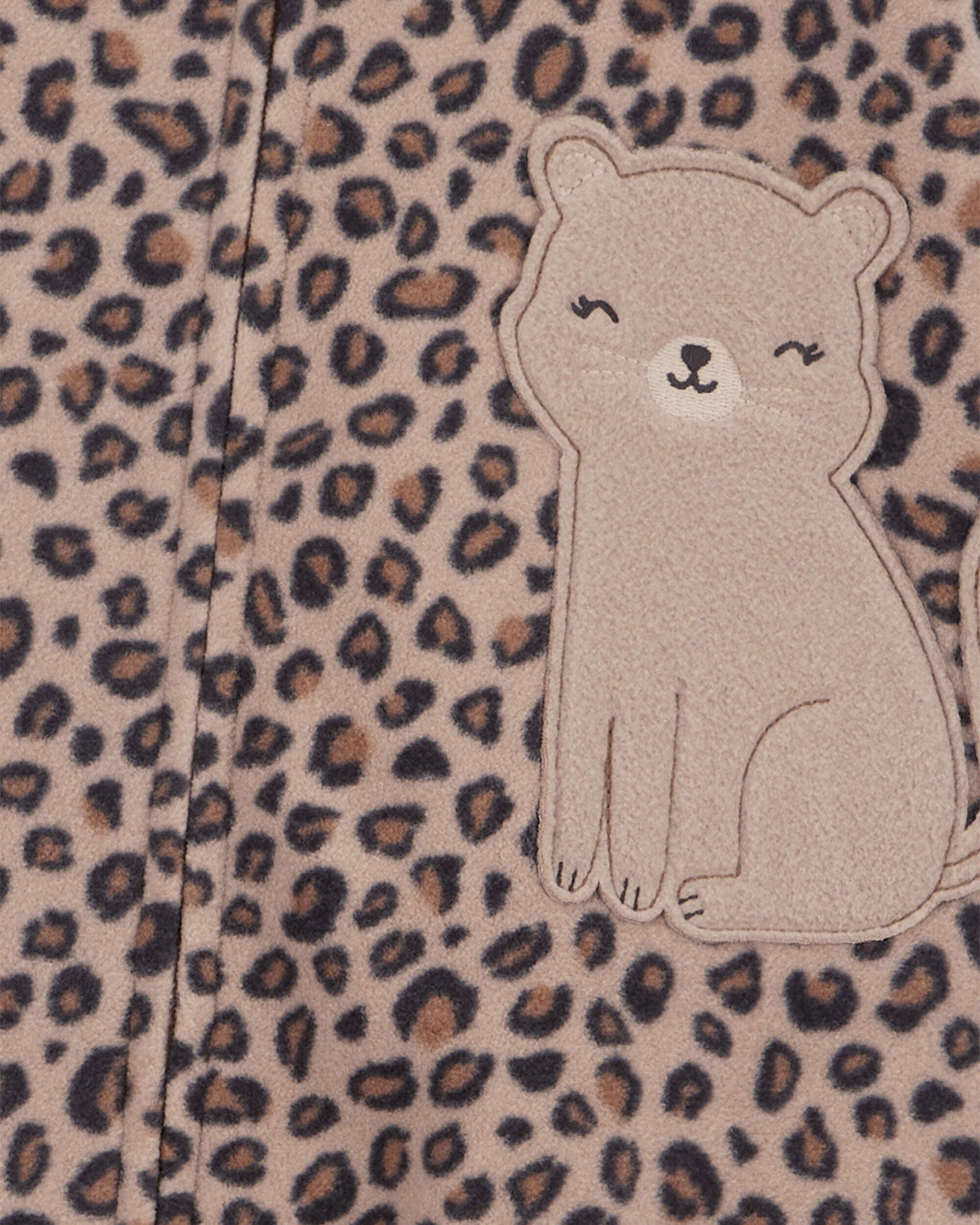 Carters leopard pajamas hot sale