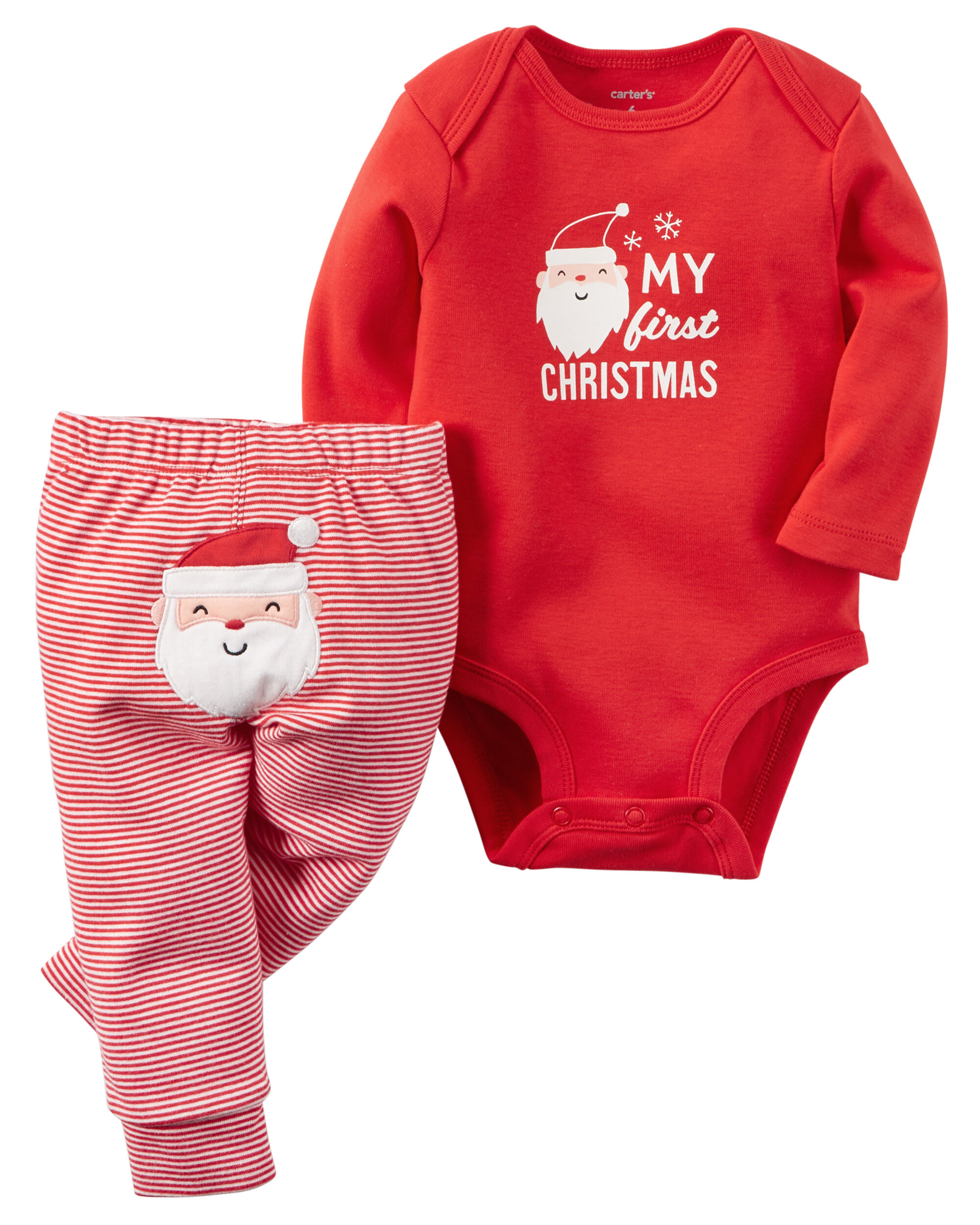 2 piece christmas bodysuit pant set carters com