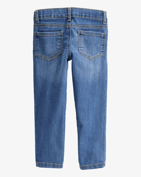 Toddler Dark Blue Wash Super Skinny-Leg Jeans