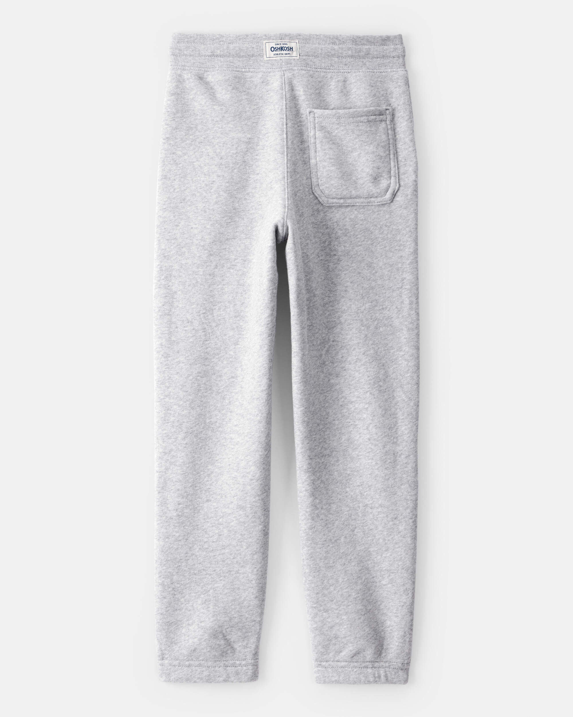Kid Solid Fleece Drawstring Joggers - Grey - OshKosh | Carter's